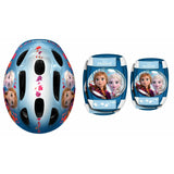 Set casca protectie, genunchiere si cotiere, Stamp, Disney, Sigure si confortabile, Reglabile, Conform cu EN1078, Marime 50/56 cm, 3 ani+, Frozen