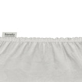 Set cearceafuri cu elastic, Lionelo, 80x42 cm, Pentru co-sleepere, Pentru saltele de max. 10 cm inaltime, Din bambus, Usor de spalat, 30 grade, Fara calcare, Ecologic, Alb/Bej