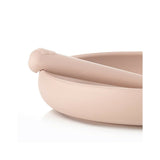 Set complet de masa, Jane, Din silicon, Cu 4 piese, Farfurie, Bol, Lingurita si pahar, BPA free, Pale