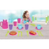 Set de servit ceaiul Pilsan Hamarat Two-Tier Tea pink