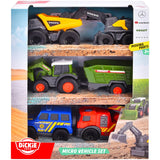 Set Dickie Toys Micro City Team 9 cm cu 5 vehicule