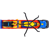 Set Dickie Toys Rescue Transporter 40 cm cu camion, masina, elicopter si accesorii