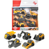 Set Dickie Toys Volvo Micro Workers 9 cm cu 5 vehicule