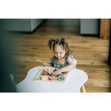 Set fructe feliate, Free2Play, Cu inchidere velcro, Din lemn, 20 piese, Multicolor