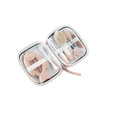 Set ingrijire, Jane, Contine forfecuta, unghiera, pile, de unghii, perie de par, pieptene, termometru baie si periuta de dinti, Pale