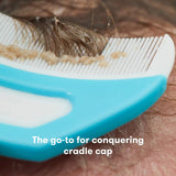 Set ingrijire scalp, Fridababy, DermaFrida, 3 in 1, Pentru dermatita seboreica la bebelusi, Include perie, burete si pieptene, Cu suport cu ventuza, De la nastere, Alb