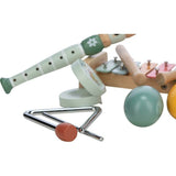 Set instrumente muzicale, Free2Play, 5 in 1, Contine xilofon, Fluier, Din lemn, Conform cu standardul european de securitate EN71/123, 3 ani+, Multicolor