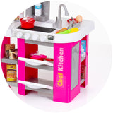 Set jucarie Chipolino Kitchen 72,5 cm cu sistem de curgere apa, lumini, sunete si 53 accesorii