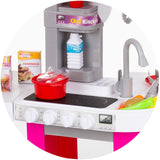 Set jucarie Chipolino Kitchen 72,5 cm cu sistem de curgere apa, lumini, sunete si 53 accesorii