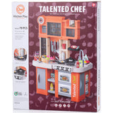 Set jucarie Chipolino Kitchen 84 cm cu sistem de curgere apa, lumini, sunete si 79 accesorii