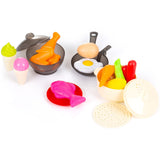 Set jucarie Chipolino Kitchen 84 cm cu sistem de curgere apa, lumini, sunete si 79 accesorii