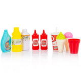 Set jucarie Chipolino Kitchen 87 cm cu sistem de curgere apa, lumini, sunete si 63 accesorii