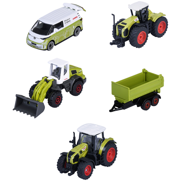 Set Majorette Claas Farm cu 5 vehicule