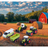 Set Majorette Claas Farm cu 5 vehicule