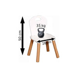Set masuta si doua scaune, FreeON, Athena, Pentru copii, Din lemn, Conform cu standardele europene de securitate EN71-1;2018, EN71-2:2020, EN71-3:2021, Alb