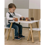 Set masuta si doua scaune, FreeON, Athena, Pentru copii, Din lemn, Conform cu standardele europene de securitate EN71-1;2018, EN71-2:2020, EN71-3:2021, Alb