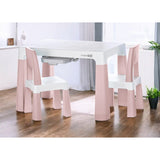 Set masuta si doua scaune, FreeON, Neo, Pentru copii, Cu doua sertare, Cu masa reglabila la doua inaltimi, Conform cu standardele europene de securitate EN71-1;2018, EN71-2:2020, EN71-3:2021, Roz