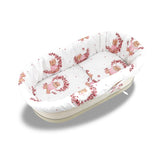 Set pentru landou/cosulet, MimiNu, Cu protectie, saltea si pernuta, Din bumbac certificat Oeko Tex Standard 100, Design, Betty