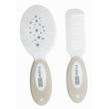 Set perie si pieptene, FreeON, Din peri naturali, 0 luni+, White