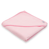 Set prosop cu gluga si manusa baie, New Baby, Dimensiune 80 x 80 cm, Basic, Pink