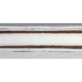 Set saltele, Pentru copii, 190x70x11 cm (140x70x11 cm + 50x70x11 cm ), Fibra de cocos si spuma, Husa detasabila si lavabila, 100% Bumbac, Alb, YappyKids, YappyGrow