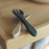 Set tacamuri, Petite&Mars, Take&Match, Din silicon, Forma ergonomica, Delicate cu gingiile, Adecvate pentru masina de spalat vase, Fara BPA, 6 luni+, Velvet Latte, Maro pudrat