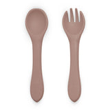 Set tacamuri, Petite&Mars, Take&Match, Din silicon, Forma ergonomica, Delicate cu gingiile, Adecvate pentru masina de spalat vase, Fara BPA, 6 luni+, Velvet Latte, Maro pudrat