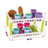 Set de servit ceaiul Pilsan Hamarat Two-Tier Tea pink