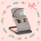 Sezlong balansoar, FreeON, Serene, Pana la 9 kg, Cu centura in 3 puncte, Spatar reglabil in 3 etape, Cu bara de jucarii, 70 x 45 x 56 cm, 0 luni+, Beige