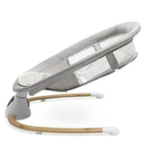 Sezlong balansoar, New Baby, Smart, Pana la 9 kg, Include cronometru si detector de miscare, Cu 5 viteze de leganare, Cu sunete si melodii, Cu 2 jucarii, 0 lun+, Grey