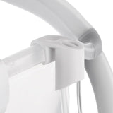 Suport pliabil pentru cadita de baie cu pliere ultra-compacta, Jane, Oasis, Conform cu standardul european de siguranta EN 17072:2018, Alb