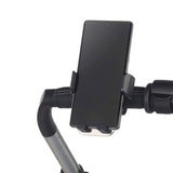 Suport telefon, Jane, Pentru carucior, Universal, Reglabil, Cu buton de blocare, Black