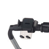 Suport telefon, Jane, Pentru carucior, Universal, Reglabil, Cu buton de blocare, Black