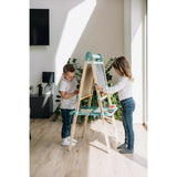 Tablita magnetica, Free2Play, 2 in 1, Cu litere si cifre , Din lemn, Conform cu standardul european de securitate EN71/123, 3 ani+, Multicolor