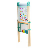 Tablita magnetica, Free2Play, 2 in 1, Cu litere si cifre , Din lemn, Conform cu standardul european de securitate EN71/123, 3 ani+, Multicolor