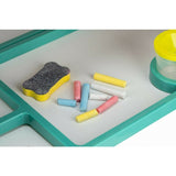 Tablita magnetica, Free2Play, 2 in 1, Cu litere si cifre , Din lemn, Conform cu standardul european de securitate EN71/123, 3 ani+, Multicolor