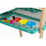 Tablita magnetica, Free2Play, 2 in 1, Cu litere si cifre , Din lemn, Conform cu standardul european de securitate EN71/123, 3 ani+, Multicolor