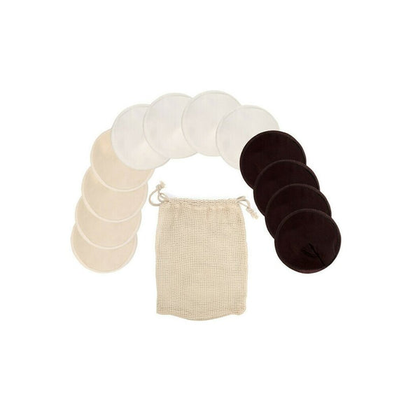 Tampoane de san refolosibile, Jane, 12 bucati, Cu saculet pentru spalare fascila, Masura M, Pentru cupele A, B si C