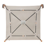 Tarc de joaca copii, Lionelo, Bonnie, Pana la 15 kg, 100 x 100 cm, Pliere compacta, Include geanta de transport, Din plasa, Cu intrare laterala cu fermoar, Cu roti, Cu salteluta din spuma, Conform cu EN12227, Bej
