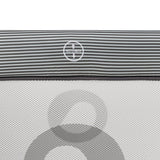 Tarc de joaca copii, Lionelo, Bonnie, Pana la 15 kg, 100 x 100 cm, Pliere compacta, Include geanta de transport, Din plasa, Cu intrare laterala cu fermoar, Cu roti, Cu salteluta din spuma, Conform cu EN12227, Gri inchis