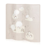 Tarc de joaca copii, Lionelo, Bonnie, Pana la 15 kg, 100 x 100 cm, Pliere compacta, Include geanta de transport, Din plasa, Cu intrare laterala cu fermoar, Cu roti, Cu salteluta din spuma, Conform cu EN12227, Bej