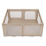 Tarc de joaca copii, Lionelo, Florence Easy Fold, 150 x 180 x 75 cm, Pliere, depliere automata, Include geanta de transport, Din plasa, Cu doua intrari laterale, 0-48 luni, Conform cu EN12227, Bej