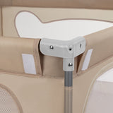 Tarc de joaca copii, Lionelo, Florence Easy Fold, 150 x 180 x 75 cm, Pliere, depliere automata, Include geanta de transport, Din plasa, Cu doua intrari laterale, 0-48 luni, Conform cu EN12227, Bej