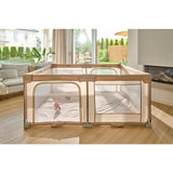 Tarc de joaca copii, Lionelo, Florence Easy Fold, 150 x 180 x 75 cm, Pliere, depliere automata, Include geanta de transport, Din plasa, Cu doua intrari laterale, 0-48 luni, Conform cu EN12227, Gri