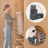 Tarc de joaca copii, Lionelo, Florence Easy Fold, 150 x 180 x 75 cm, Pliere, depliere automata, Include geanta de transport, Din plasa, Cu doua intrari laterale, 0-48 luni, Conform cu EN12227, Gri