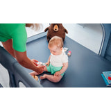 Tarc de joaca copii, Lionelo, Willow, 127 x 187 cm, Pliere compacta, Include geanta de transport, Din plasa, Cu doua intrari laterale si fermoar, Cu ventuze pentru stabilitate, Conform cu EN 12227:2010, Bej