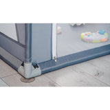 Tarc de joaca copii, Lionelo, Willow, 127 x 187 cm, Pliere compacta, Include geanta de transport, Din plasa, Cu doua intrari laterale si fermoar, Cu ventuze pentru stabilitate, Conform cu EN 12227:2010, Bej