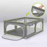 Tarc de joaca copii, Lionelo, Willow, 127 x 187 cm, Pliere compacta, Include geanta de transport, Din plasa, Cu doua intrari laterale si fermoar, Cu ventuze pentru stabilitate, Conform cu EN 12227:2010, Bej