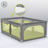 Tarc de joaca copii, Lionelo, Willow, 127 x 187 cm, Pliere compacta, Include geanta de transport, Din plasa, Cu doua intrari laterale si fermoar, Cu ventuze pentru stabilitate, Conform cu EN 12227:2010, Bej