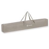 Tarc de joaca copii, Lionelo, Willow XL,180 x 200 cm, Pliere compacta, Include geanta de transport, Din plasa, Cu doua intrari laterale si fermoar, Cu ventuze pentru stabilitate, Conform cu EN 12227:2010, Bej
